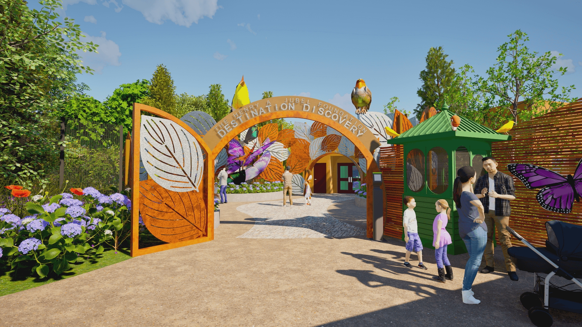 Construction is underway at the Henry A. Jubel Foundation Destination Discovery within the Saint Louis Zoo.