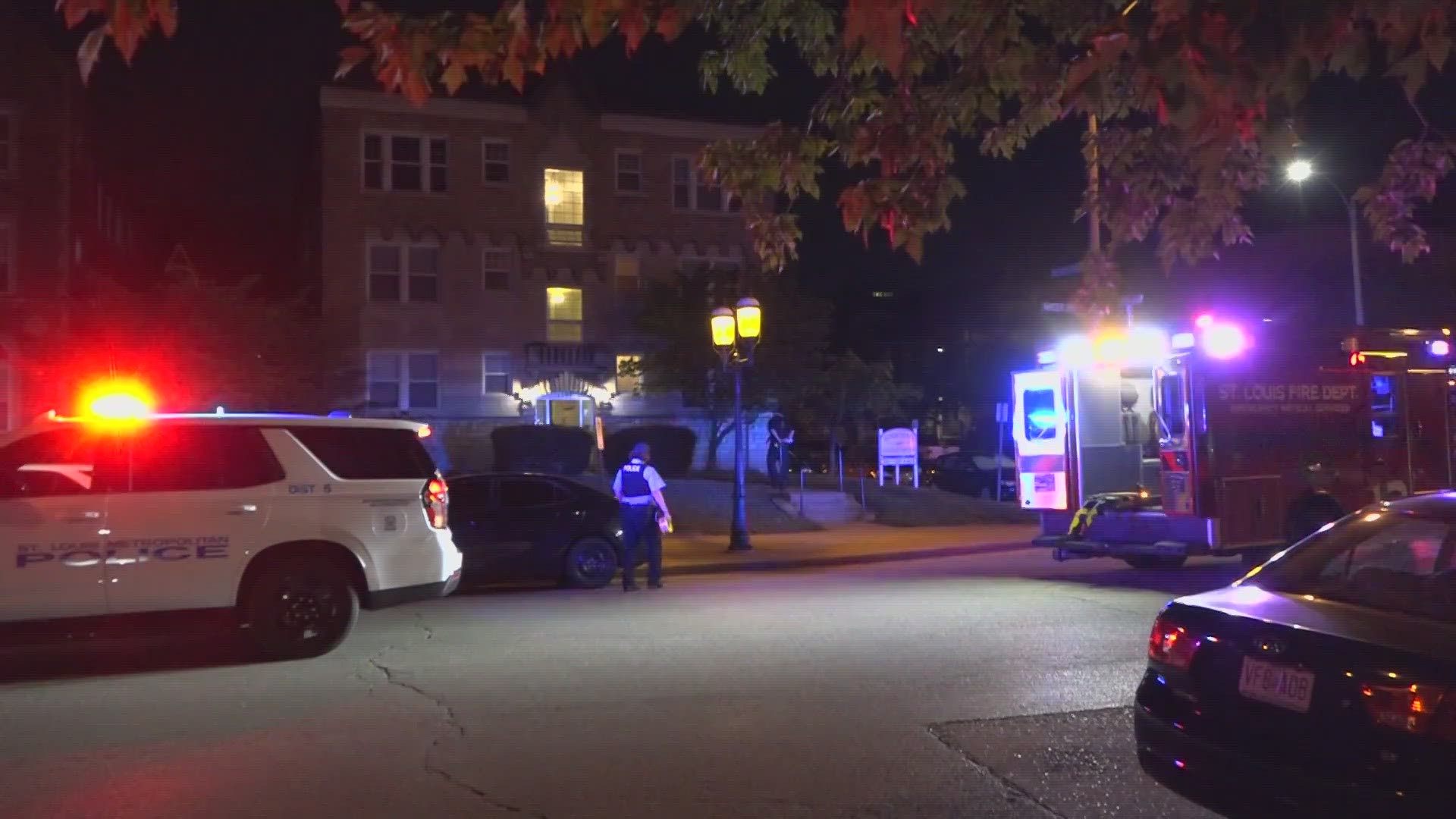 The deadly shooting happened just before midnight Monday at an apartment on West Pine Boulevard. The victim has not yet been identified.