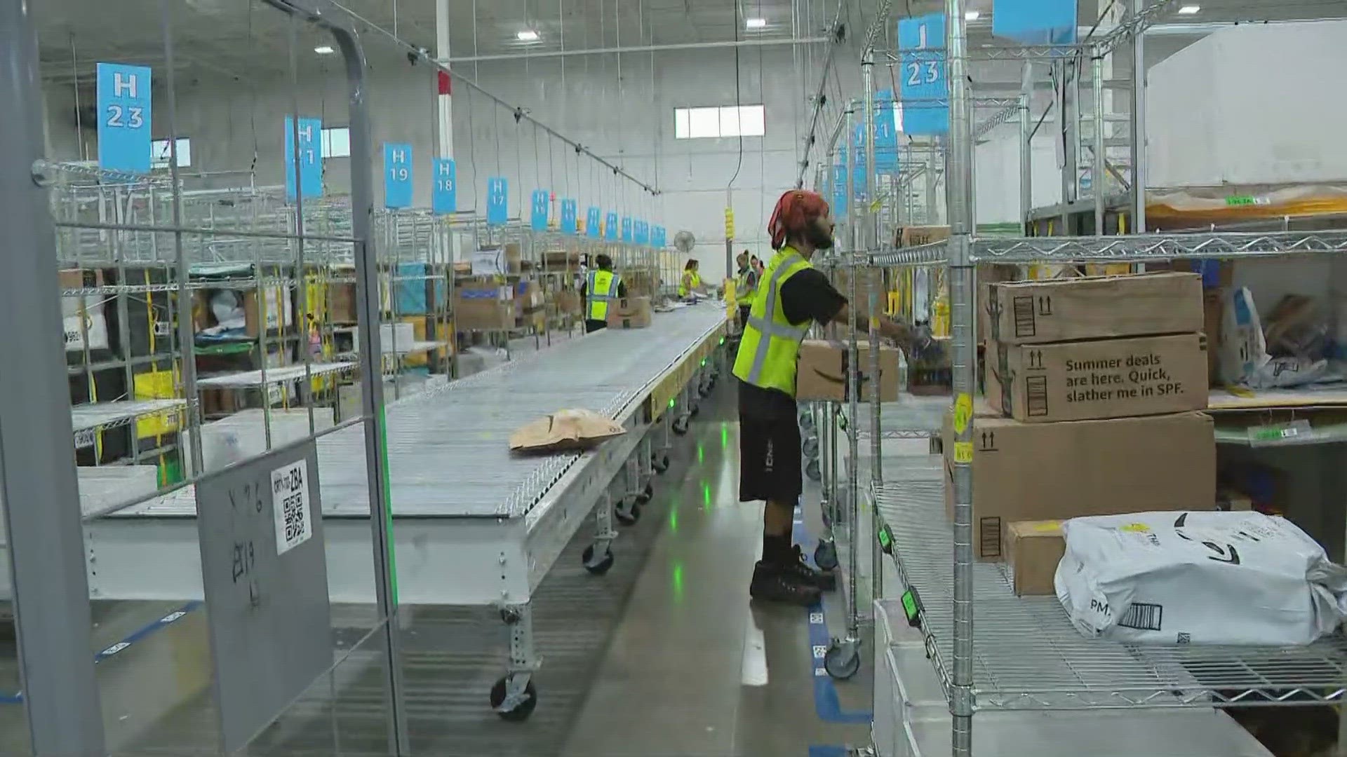 Amazon is dishing out deals for Prime Day. At the Fenton delivery station, workers have been prepping for what the next two days will bring.