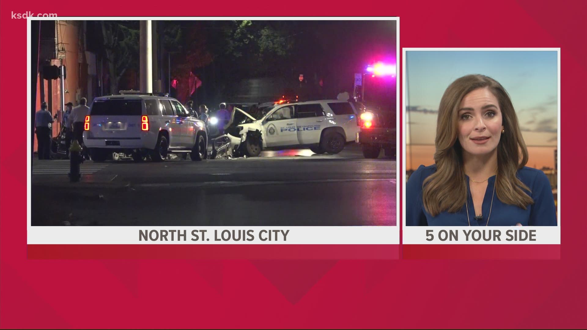 A St. Louis police officer was involved in a crash early Thursday. It happened near Marcus and Natural Bridge just down from Kingshighway.
