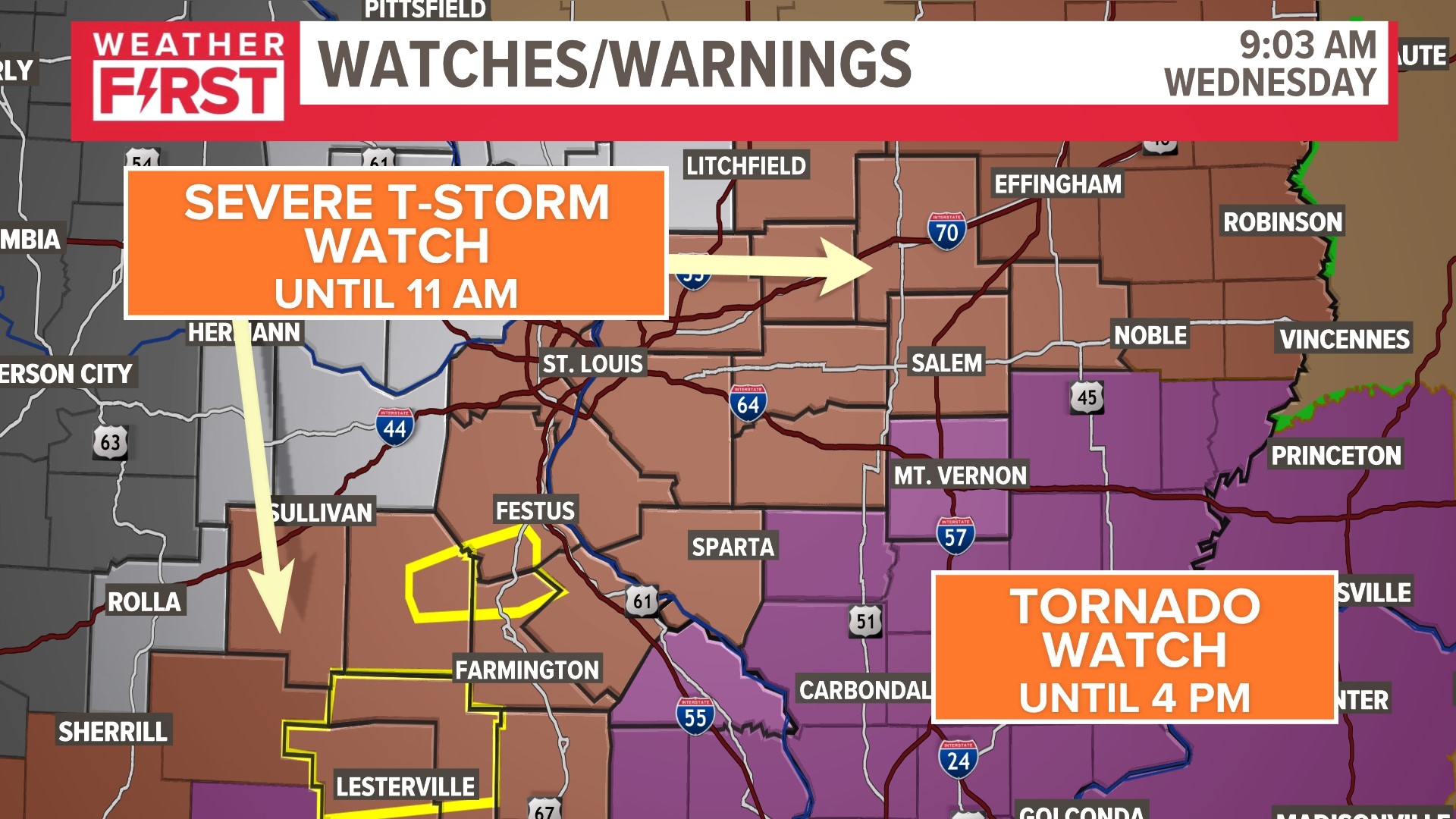St. Louis weather: Severe storm risk Wednesday morning | ksdk.com