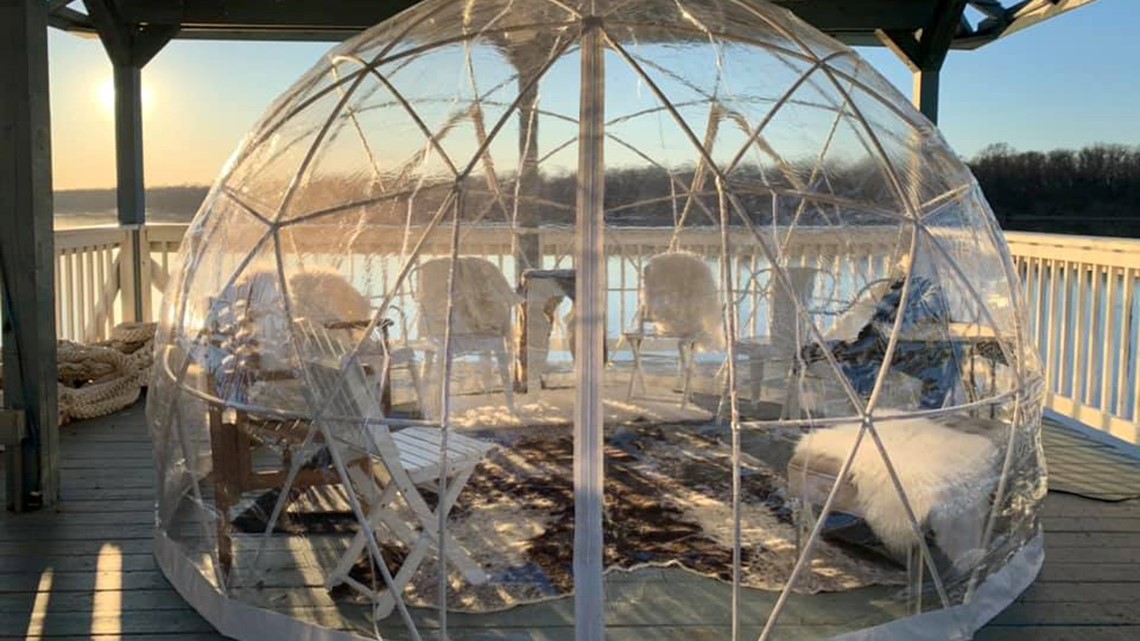 Igloos at The Boathouse in St. Charles