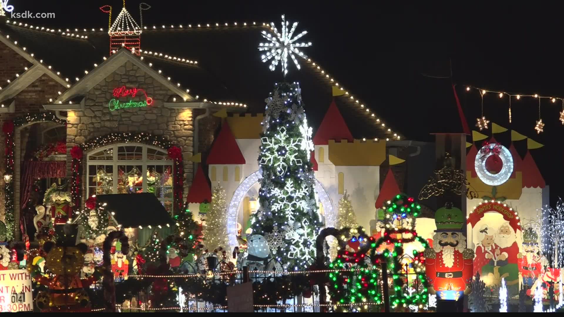 Each year, the Trevisano family uses their light display as an opportunity to raise money for the St. Patrick’s Center