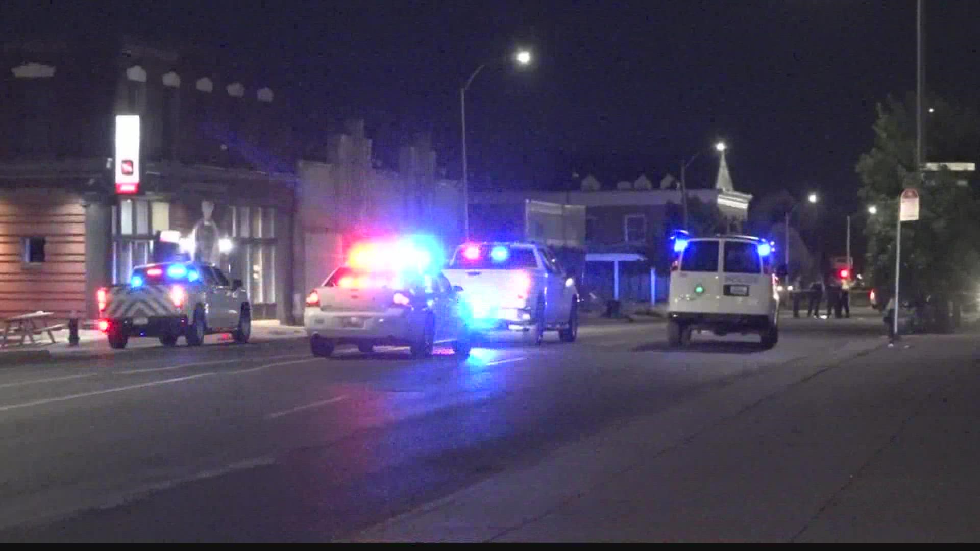 The incident happened at North Grand Boulevard and Bell Avenue in north St. Louis.