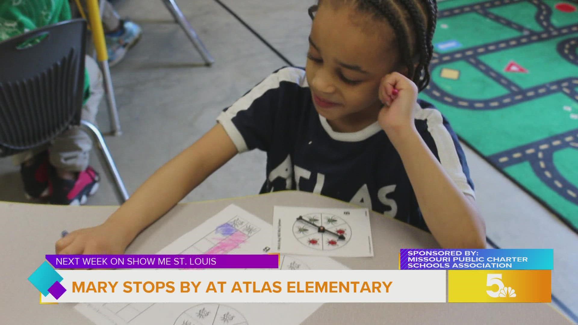 Mary C. shares a sneak peak of her day at Atlas Elementary. Tune in this week for further information on the Missouri Charter school fair.