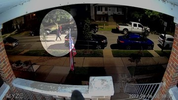 Suspects seen pulling car door handles, firing gun in The Hill neighborhood