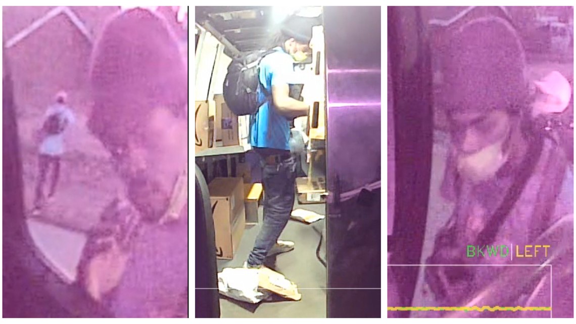 Man caught on camera stealing Amazon packages from delivery van | ksdk.com