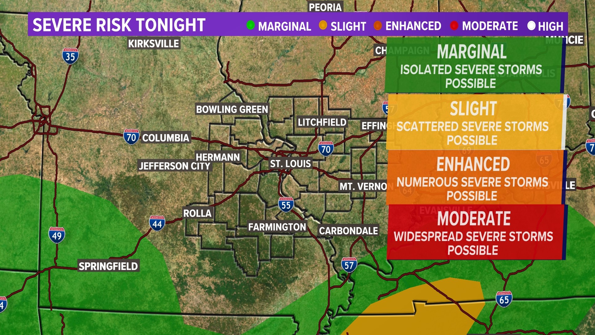 St. Louis weather: Rain and thunder through Friday, hot next week ...