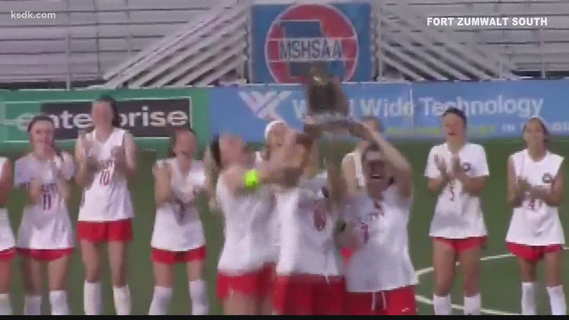 FZS girls soccer team earned the state title with a 5-2 win over Grain Valley