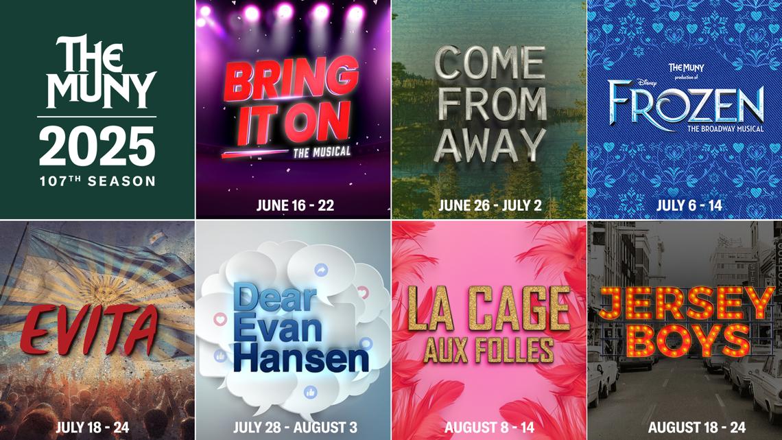 Muny unveils 2025 season with Broadway classics, family favorites ...