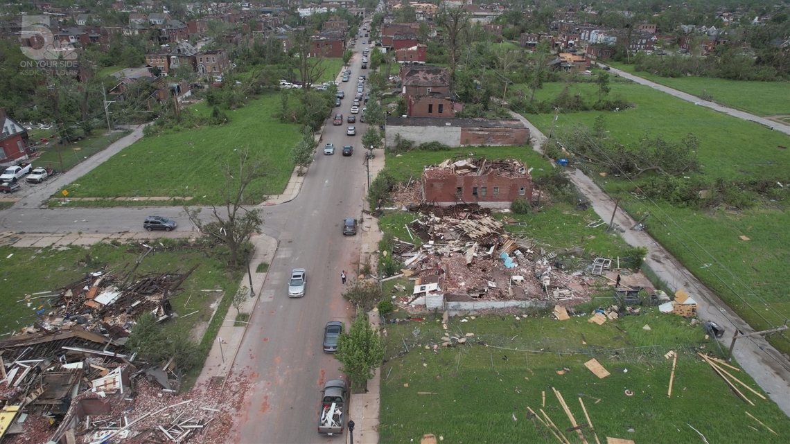 When did the last tornado hit the city of St. Louis?