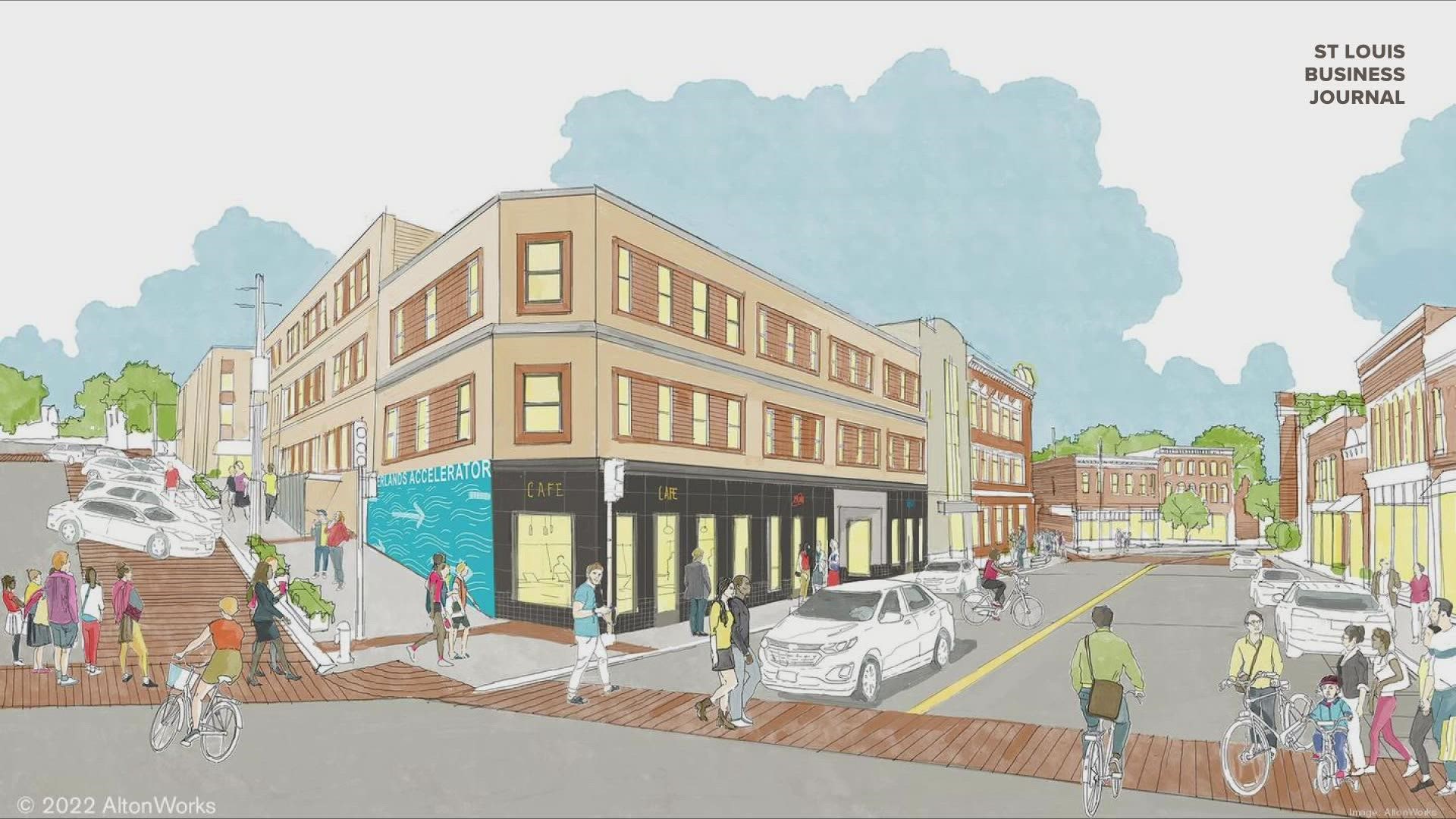 The $21 million project will include private offices, restaurants and retail space. Construction is set to begin in October.