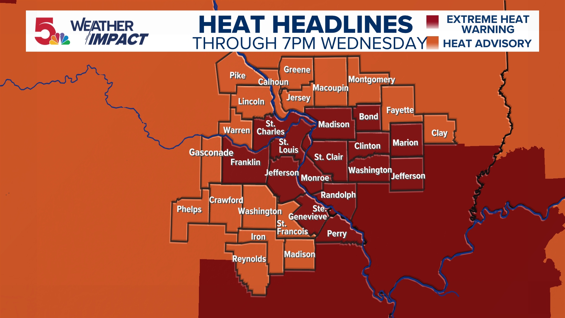 High pressure brings extreme heat and humidity this week | ksdk.com