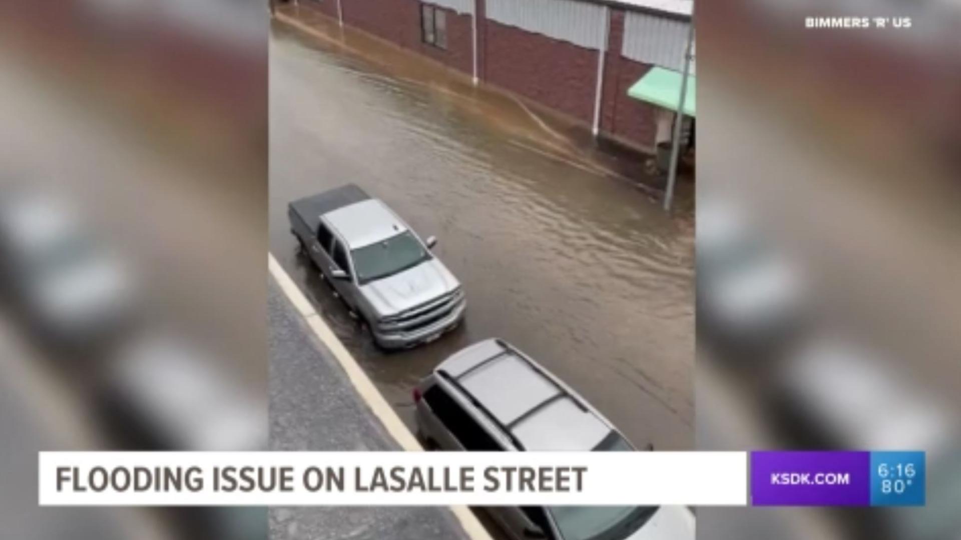 Constant flooding on Florist Row has businesses looking to the Metropolitan Sewer District for help.