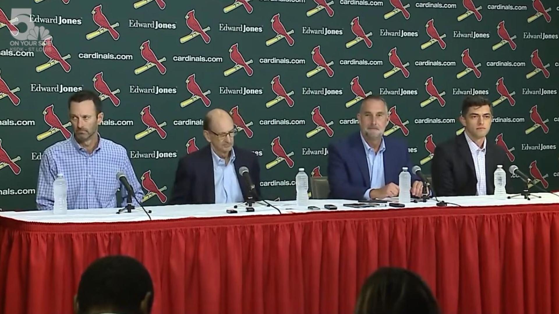 St. Louis Cardinals held an end-of-season press conference on Monday. The front office discussed the future of the team.