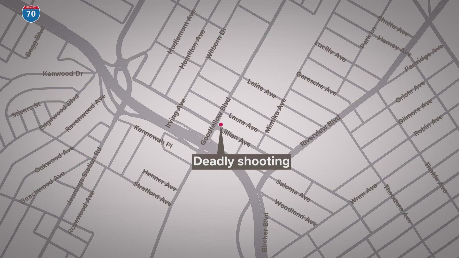 St. Louis police said a man was fatally shot at about 8:40 p.m. Sunday on Goodfellow Boulevard. Homicide detectives are investigating.