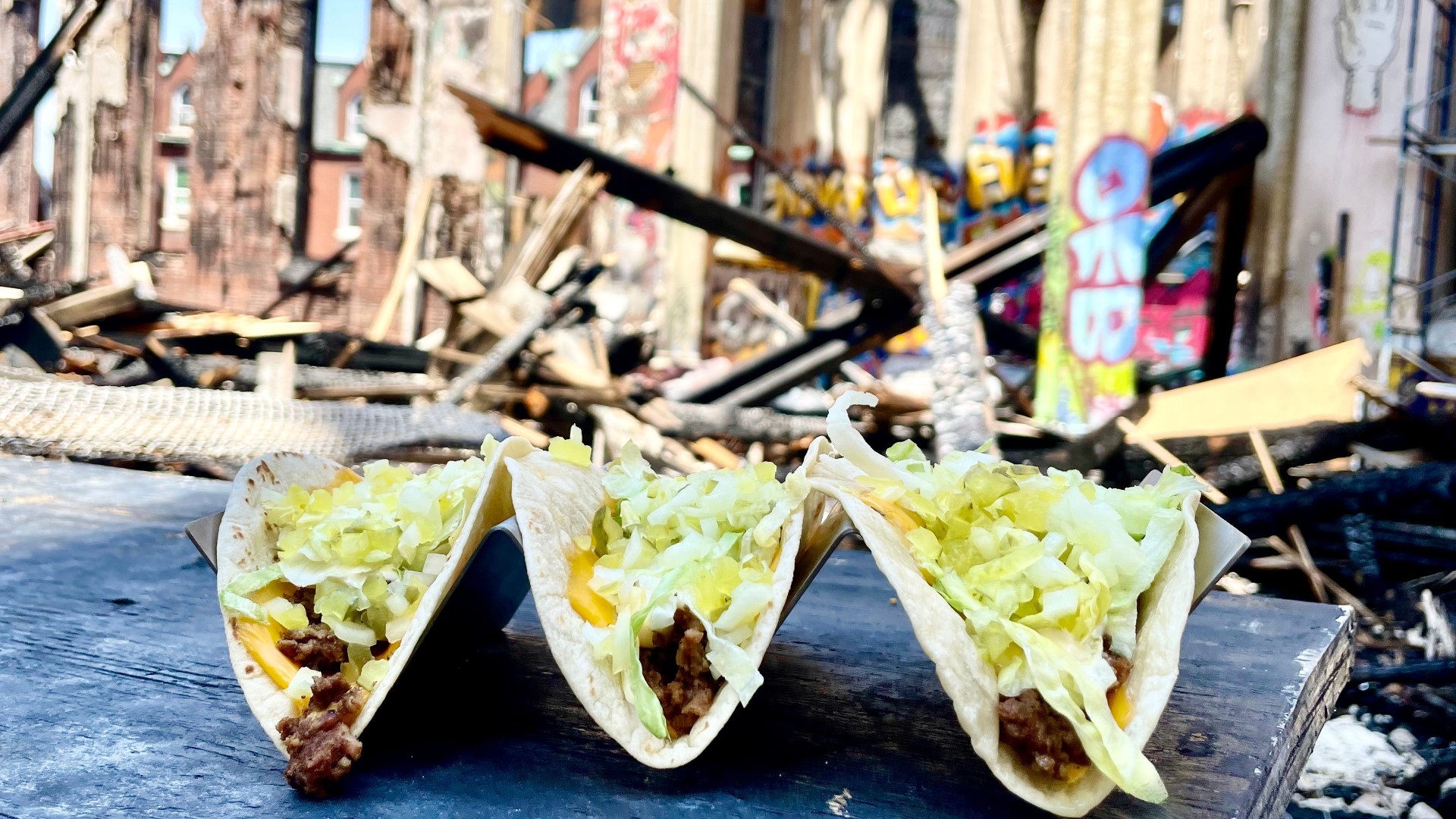 Mission Taco Joint is helping SK8 Liborius by debuting a new taco. The "McTwist" is inspired by a skateboarding trick of the same name and McDonald's Big Mac.