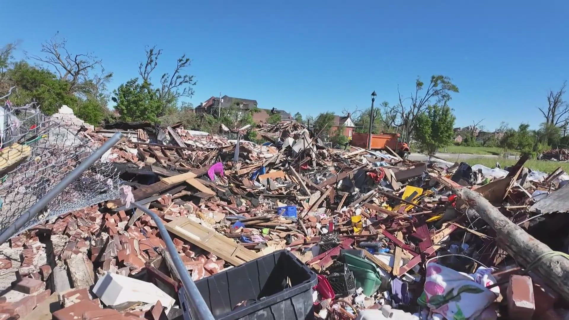 Gwen Hudgins lost her truck and her St. Louis home of 35 years in the May 16 tornado. Despite the devastating loss, her faith has continued to give her strength.