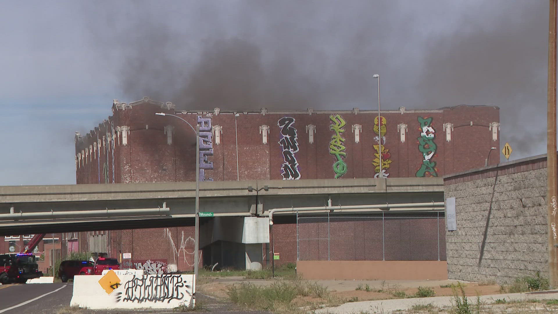 The Stan Musial Veterans Memorial Bridge is closed in both directions and remain closed for two days. MoDOT made the move due to a smoky fire at a vacant warehouse.