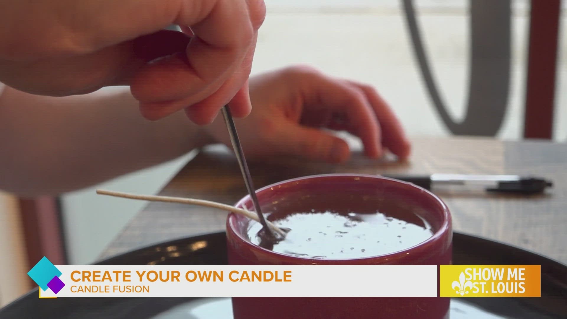 Create memorable joy with a personalized candle from Candle Fusion Studio at City Foundry STL.