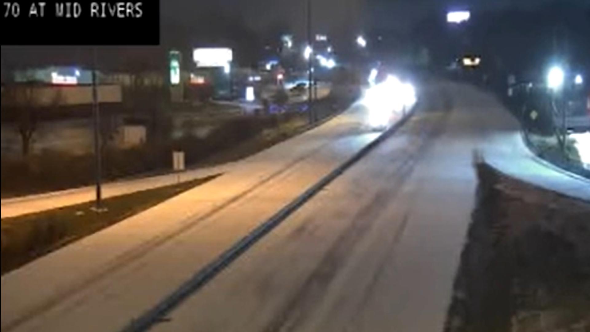 Road conditions declining across Illinois, Missouri as winter storm