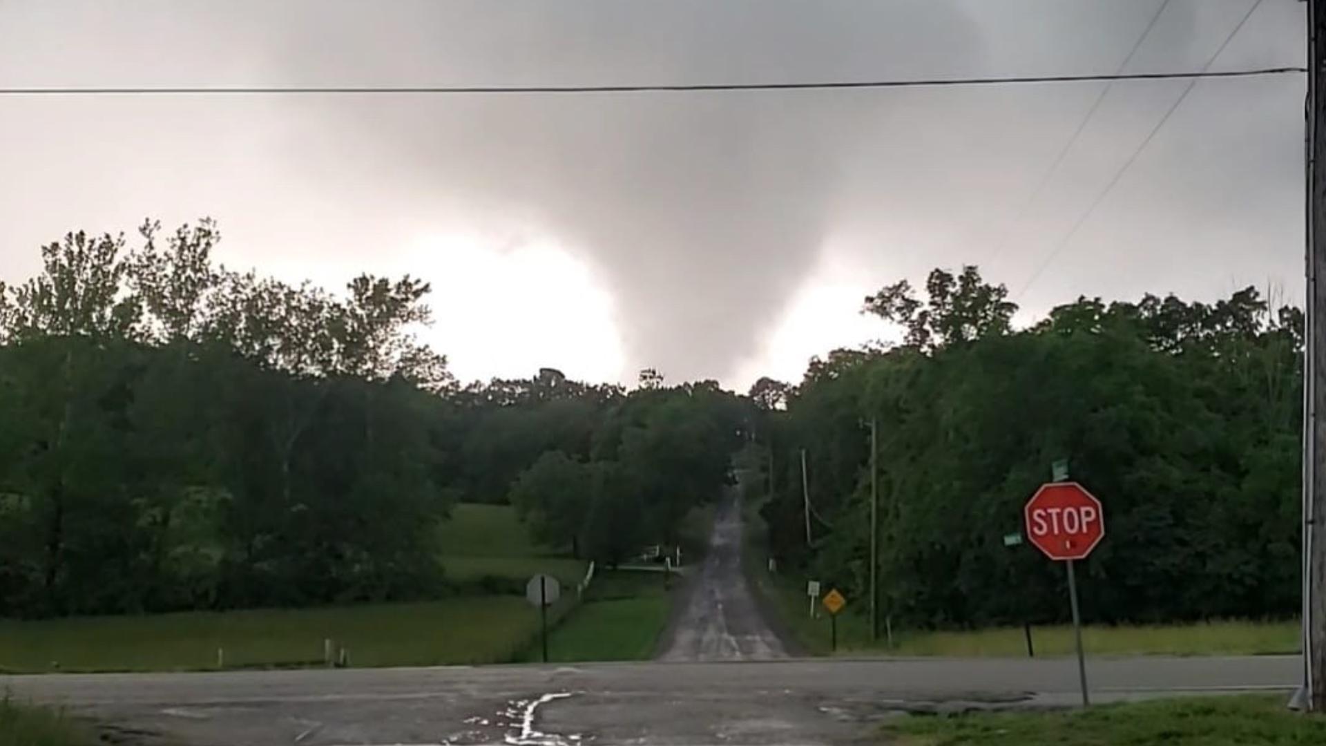 Based on radar data, photos and video, a tornado likely touched down in Jefferson County, Missouri near De Soto.