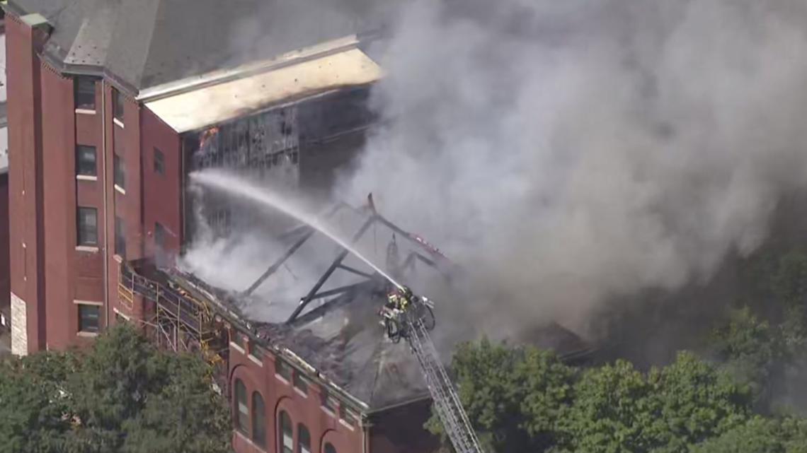 St. Louis apartment building evacuated after fire