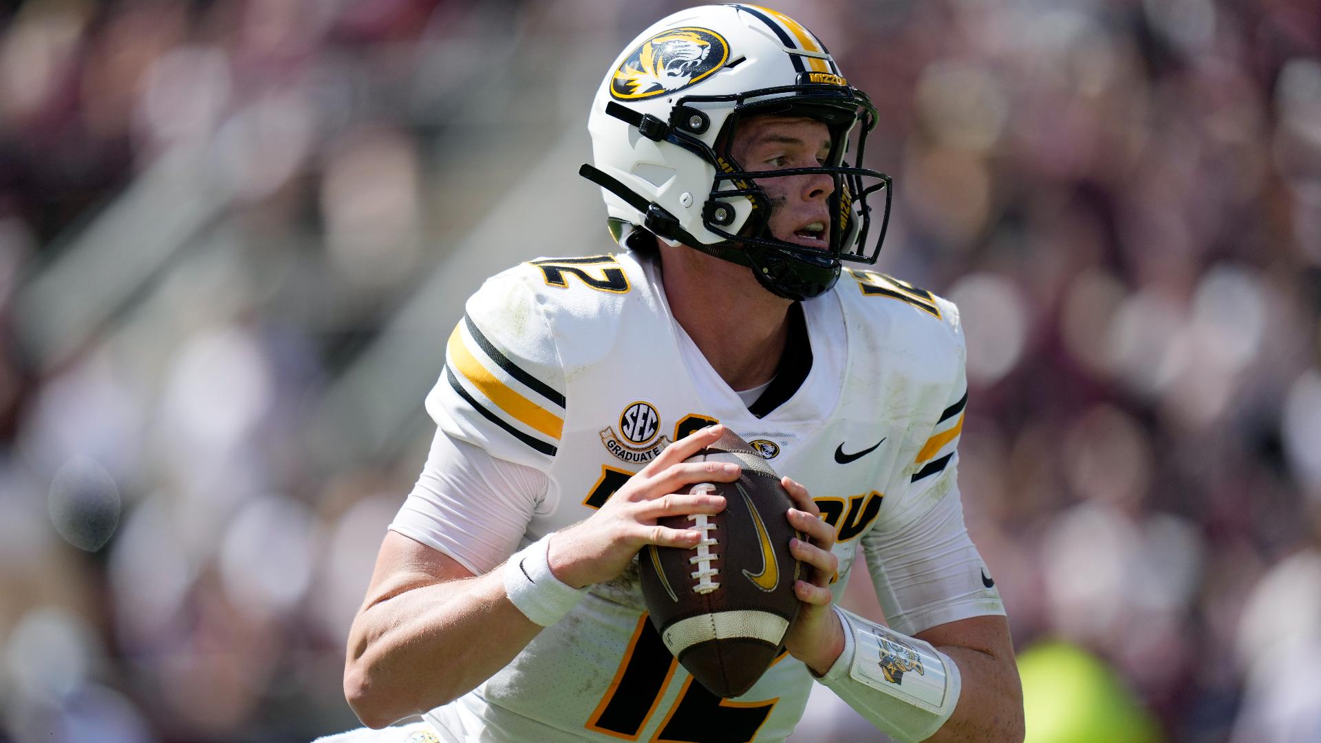 Brady Cook had 186 yards passing with a touchdown for Missouri (4-1, 1-1), which was playing its first road game of the season.