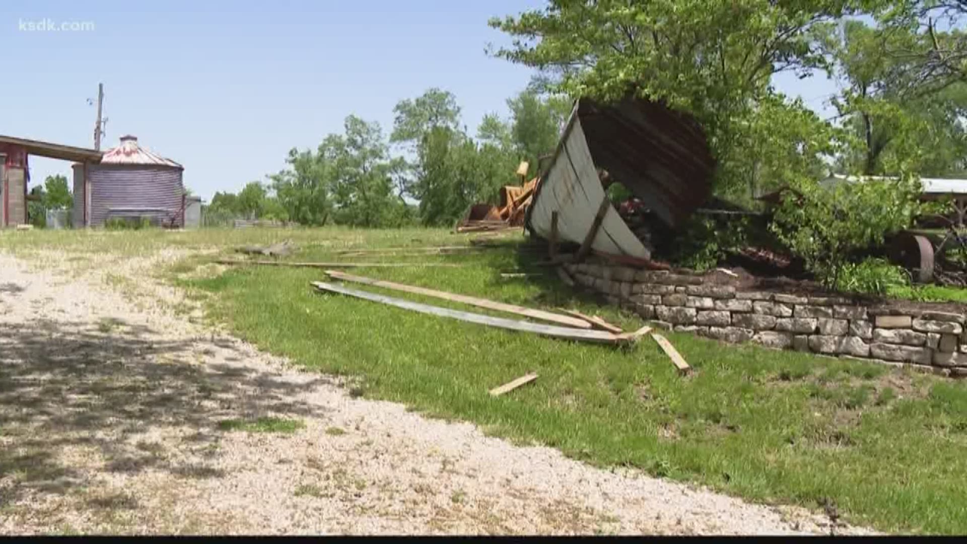 The National Weather Service just wrapped up its survey and says the tornado that touched down in Augusta, Mo was an EF-1, with peak winds of 100 mph.
