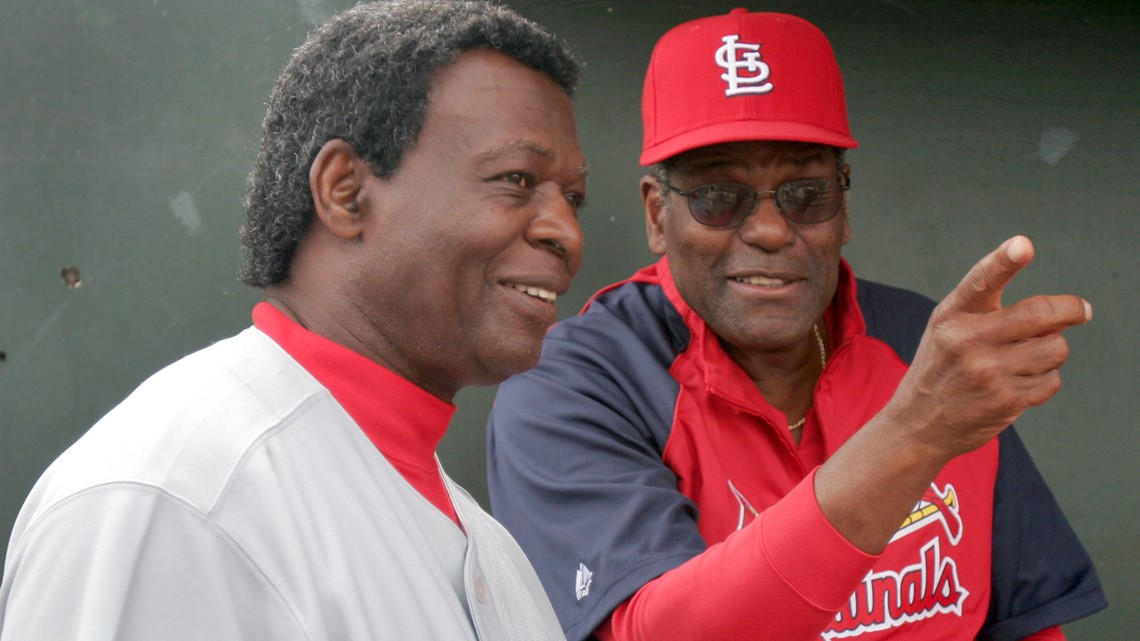 St. Louis Cardinals HOFers Lou Brock, Bob Gibson & Red Schoendist