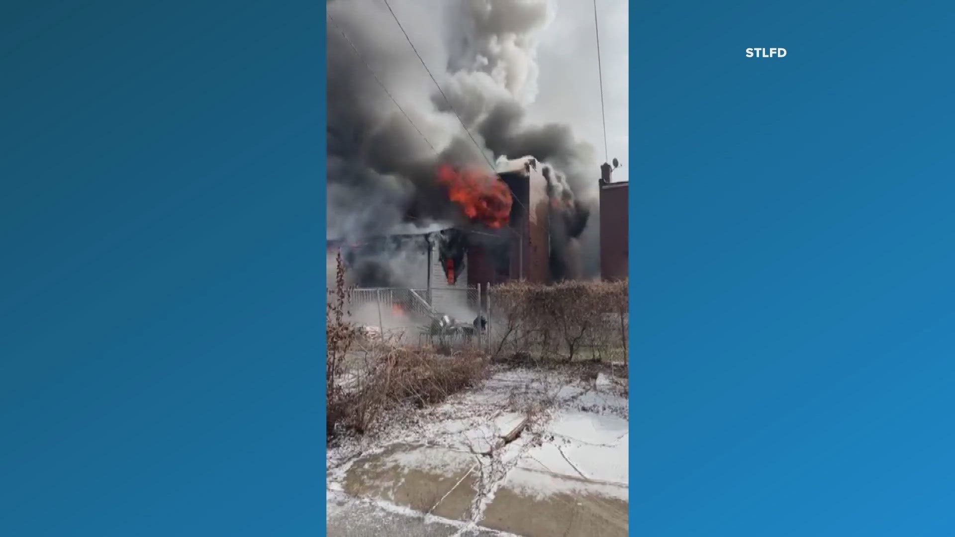 One person remained unaccounted for Monday afternoon after a fire tore through a four-unit apartment building in north St. Louis.