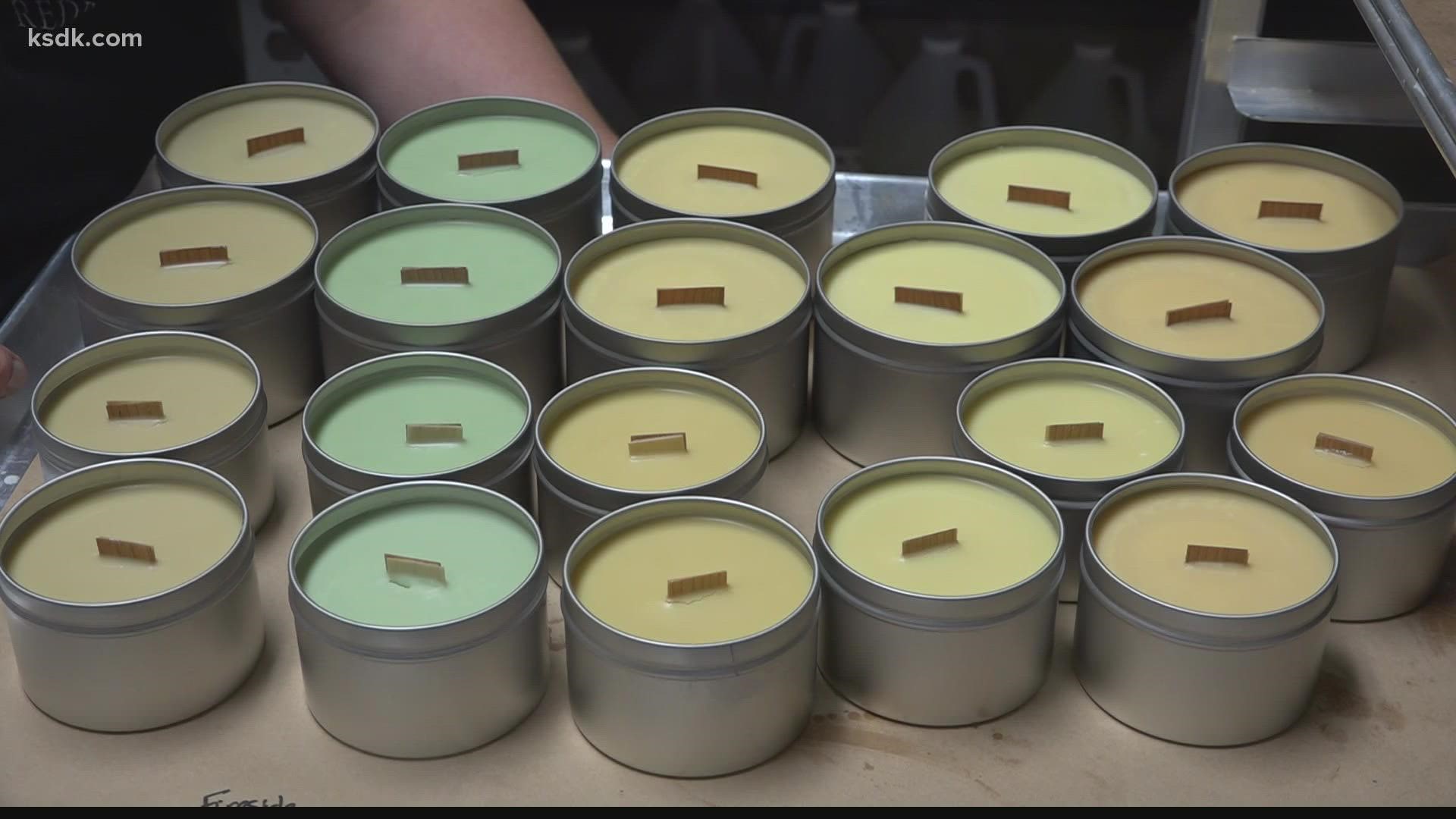 Katherine Miller started making candles and wax melts as a hobby a few years ago when a craft fair kicked it into high gear.
