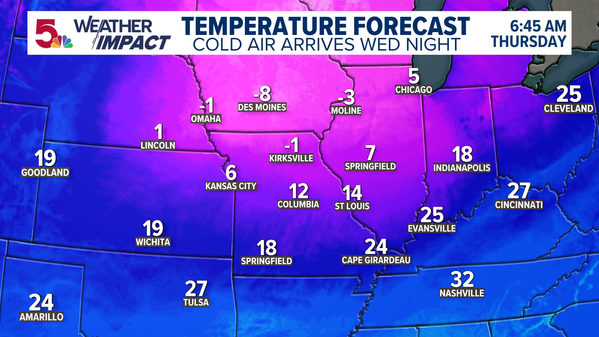 Coldest air of the season triggers Weather Impact Alert in St. Louis on ...