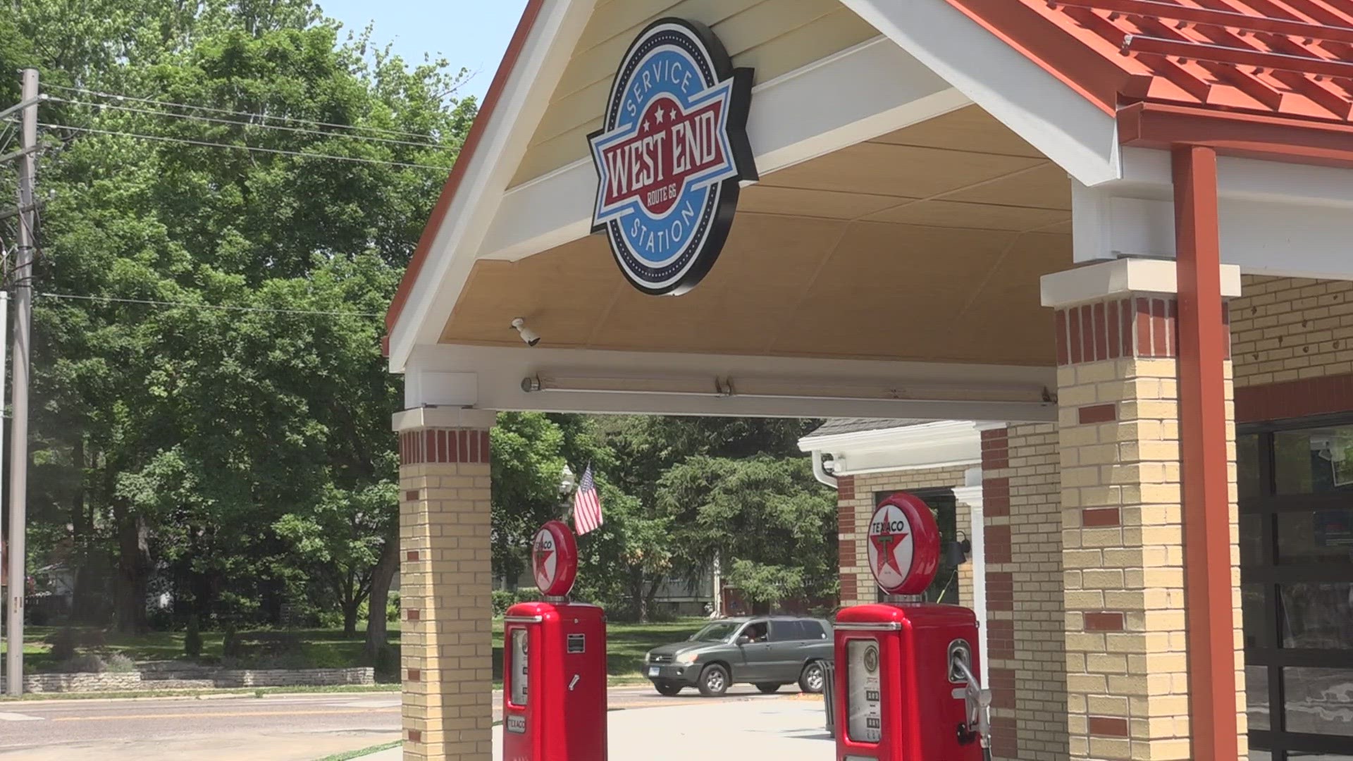The City of Edwardsville opened the West End Service Station honoring Route 66. It opened Friday.