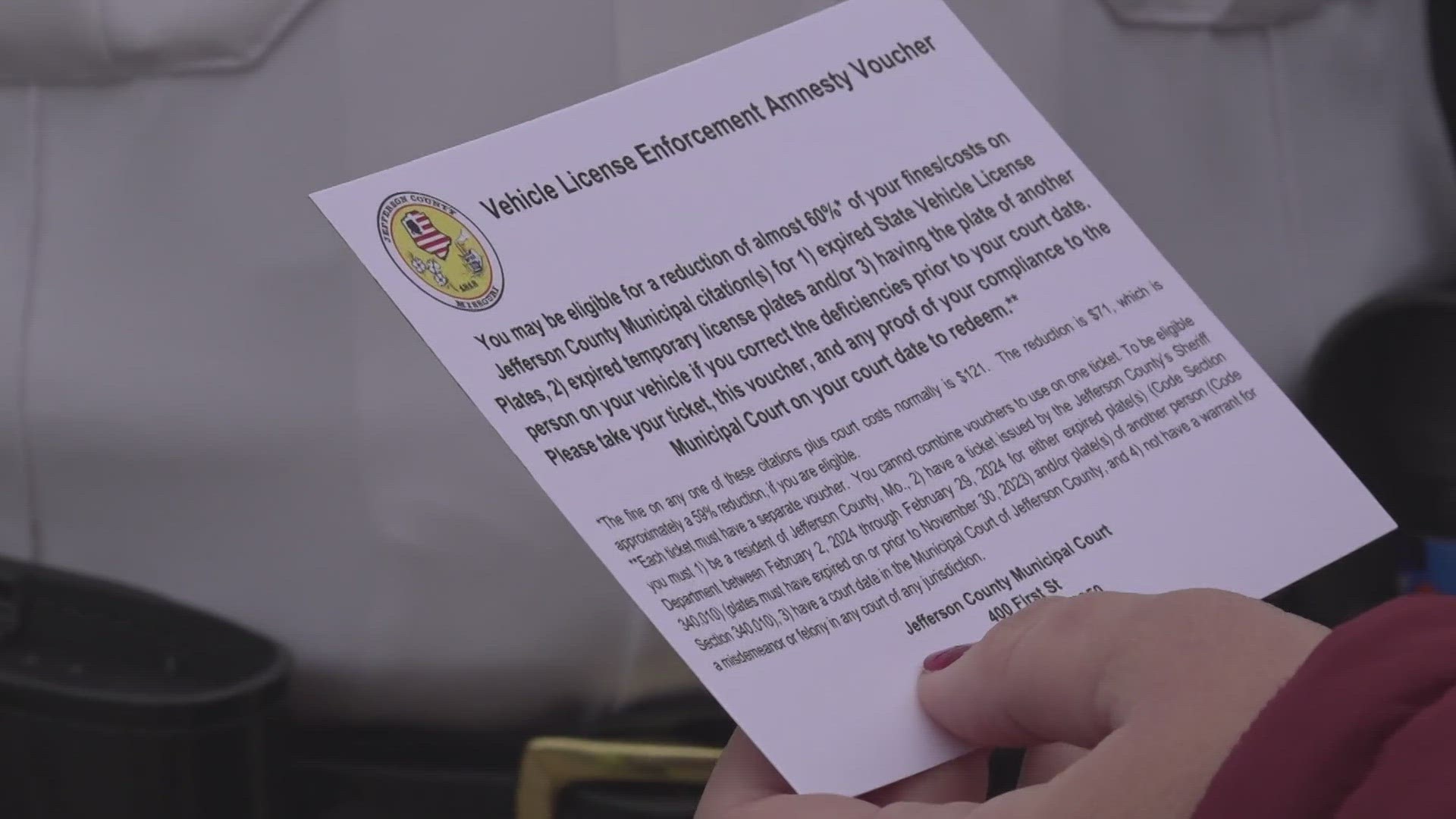 The enforcement plan started Friday and would last the remainder of February. Some drivers who are issued citations could get a discount.