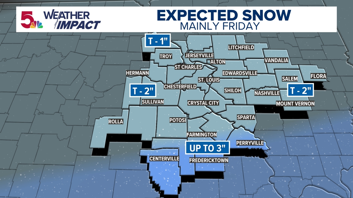 More snow expected Friday in St. Louis region | ksdk.com