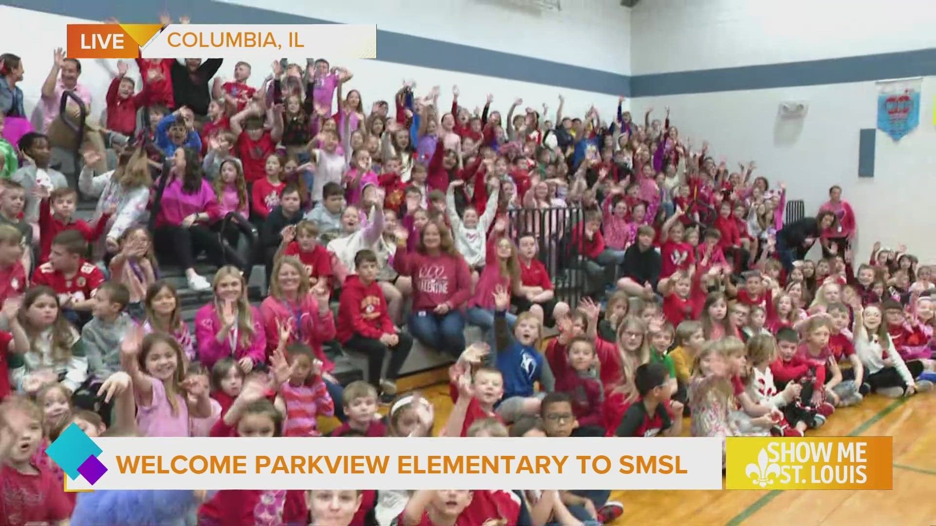 As part of the Columbia, IL takeover the show me crew decided to stop by Parkview Elementary to share their recent achievements.