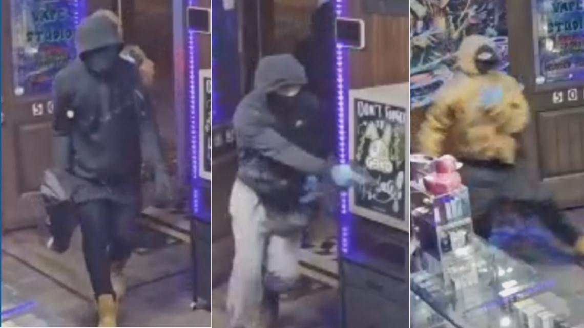 Police search for 3 armed robbery suspects after employee shot at Elsberry  vape store