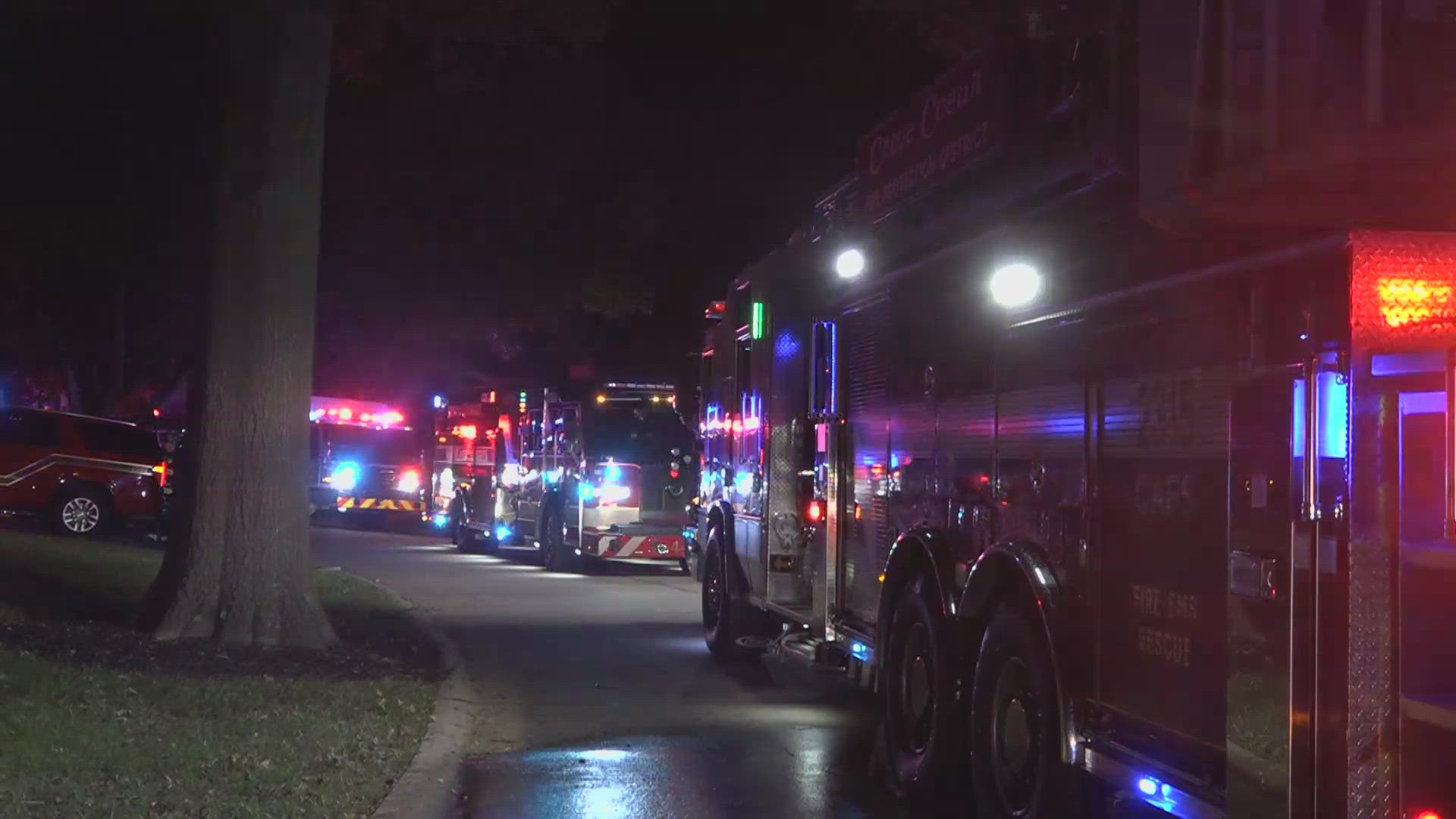 A house fire is under investigation in Creve Coeur. Nearby homes had to be evacuated by a hazmat team.