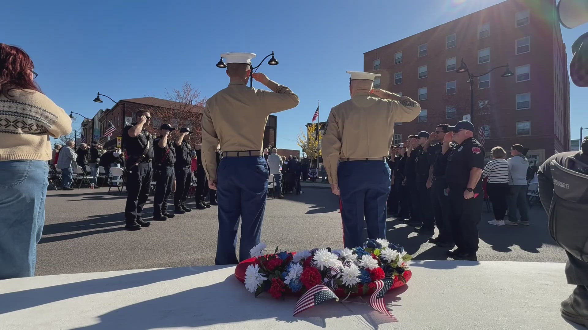 Hundreds of people came to Belleville to celebrate America's veterans and hear from Sen. Tammy Duckworth, a retired Army National Guard lieutenant colonel.