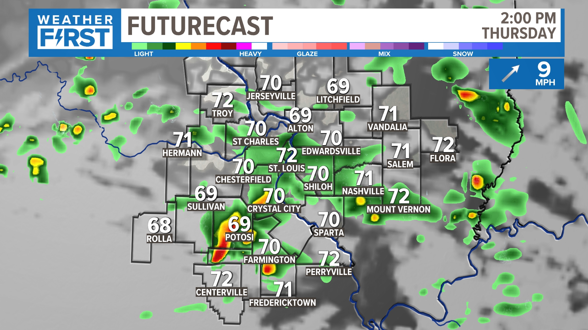 Another round of rain returns to St. Louis Thursday | ksdk.com