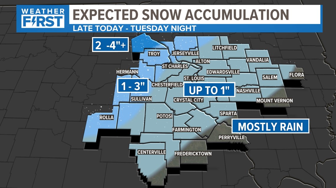St. Louis forecast: Winter storm arrives Monday afternoon - Vimarsana News