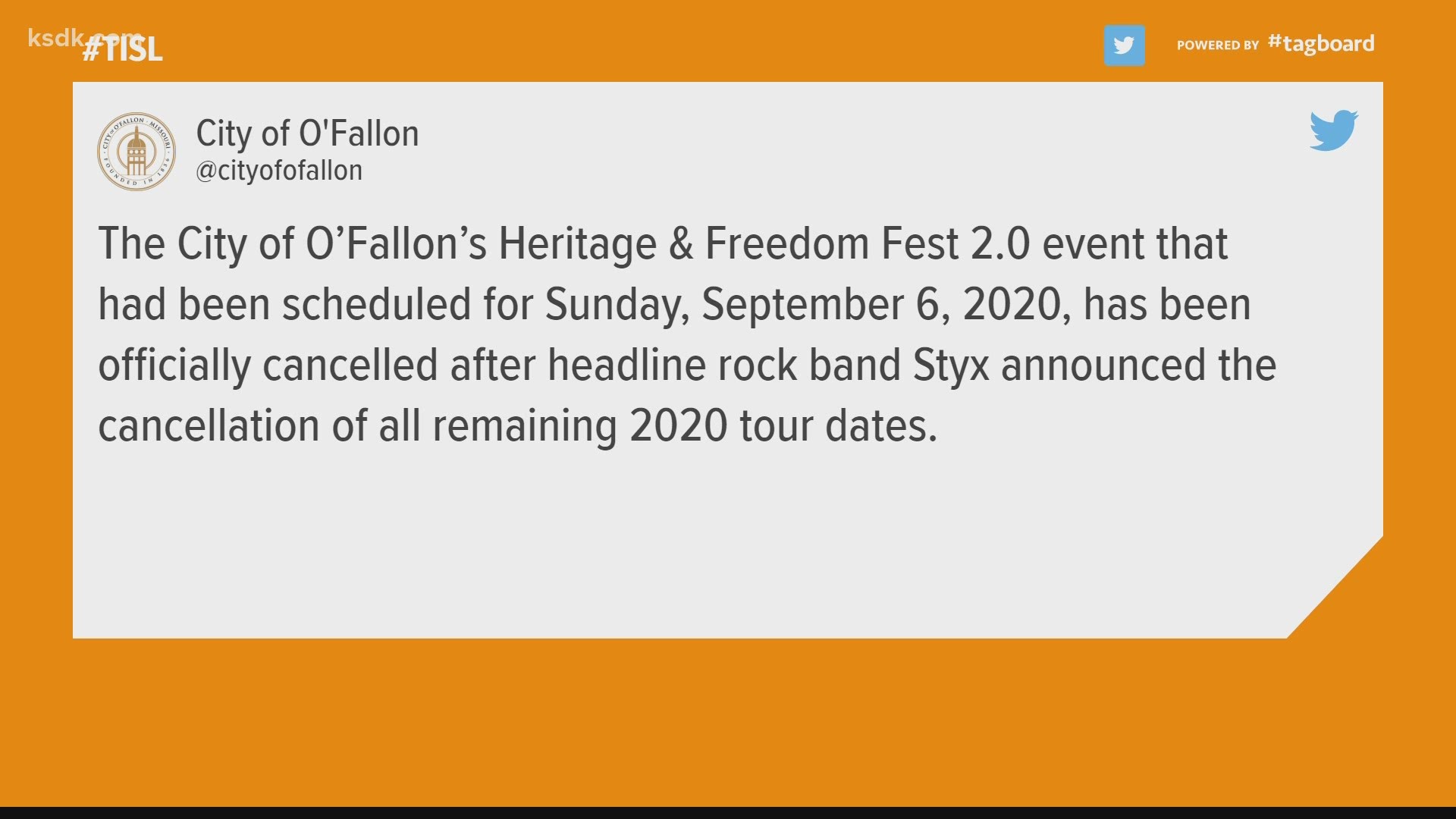 The festival had been scheduled for Labor Day weekend