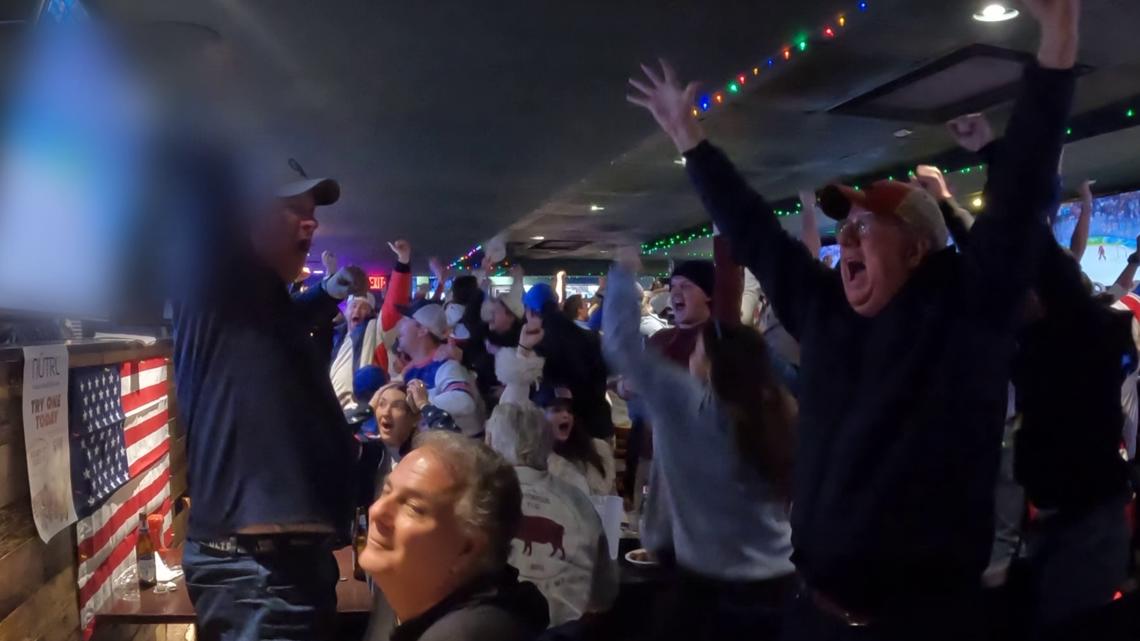 'We're golden': Fans at St. Louis sports bar celebrate historic Olympic victory for USA men's hockey
