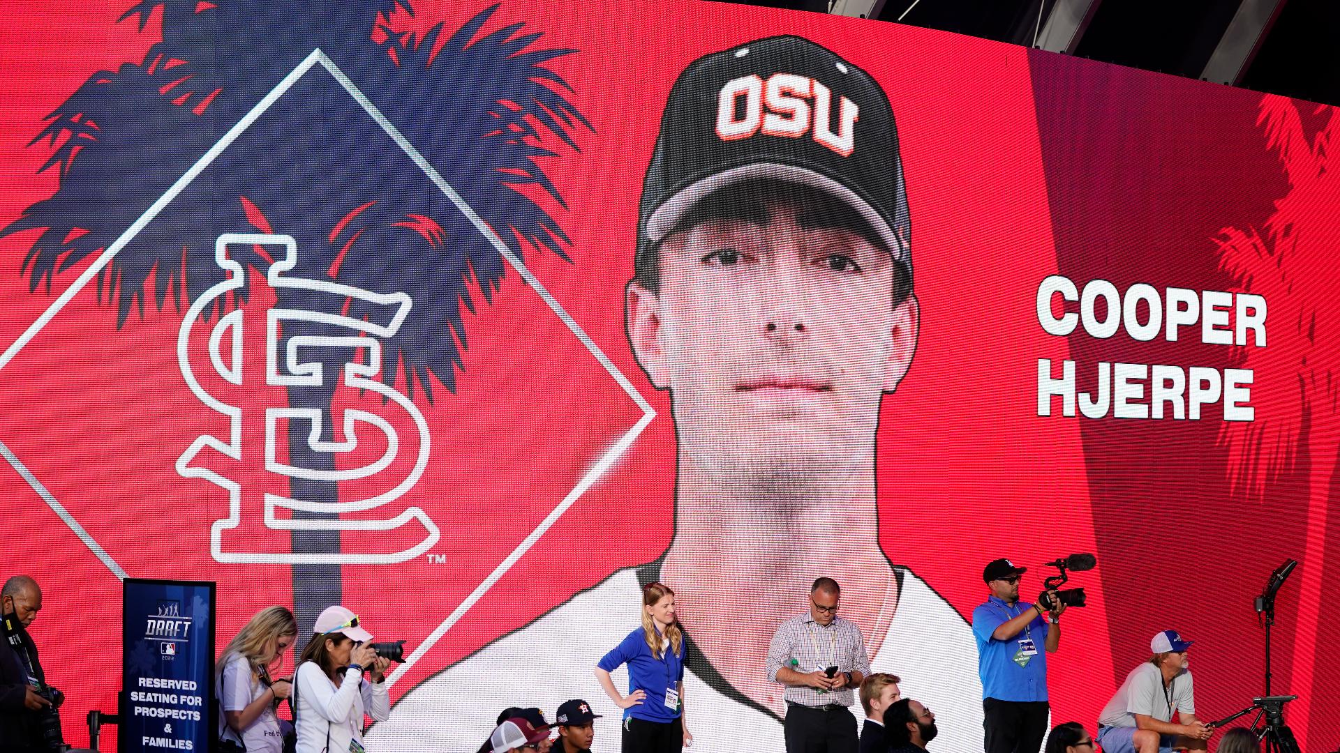 Former first-round pick Cooper Hjerpe is on comeback trail with Cardinals, trying to make up for years lost to injuries