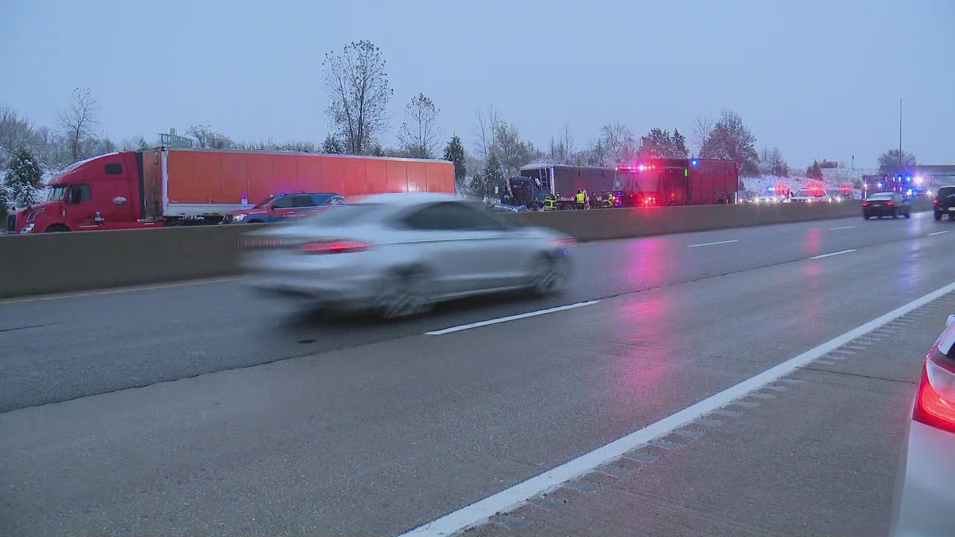 The interstate closure will last for an extended time, Missouri Highway Patrol said.