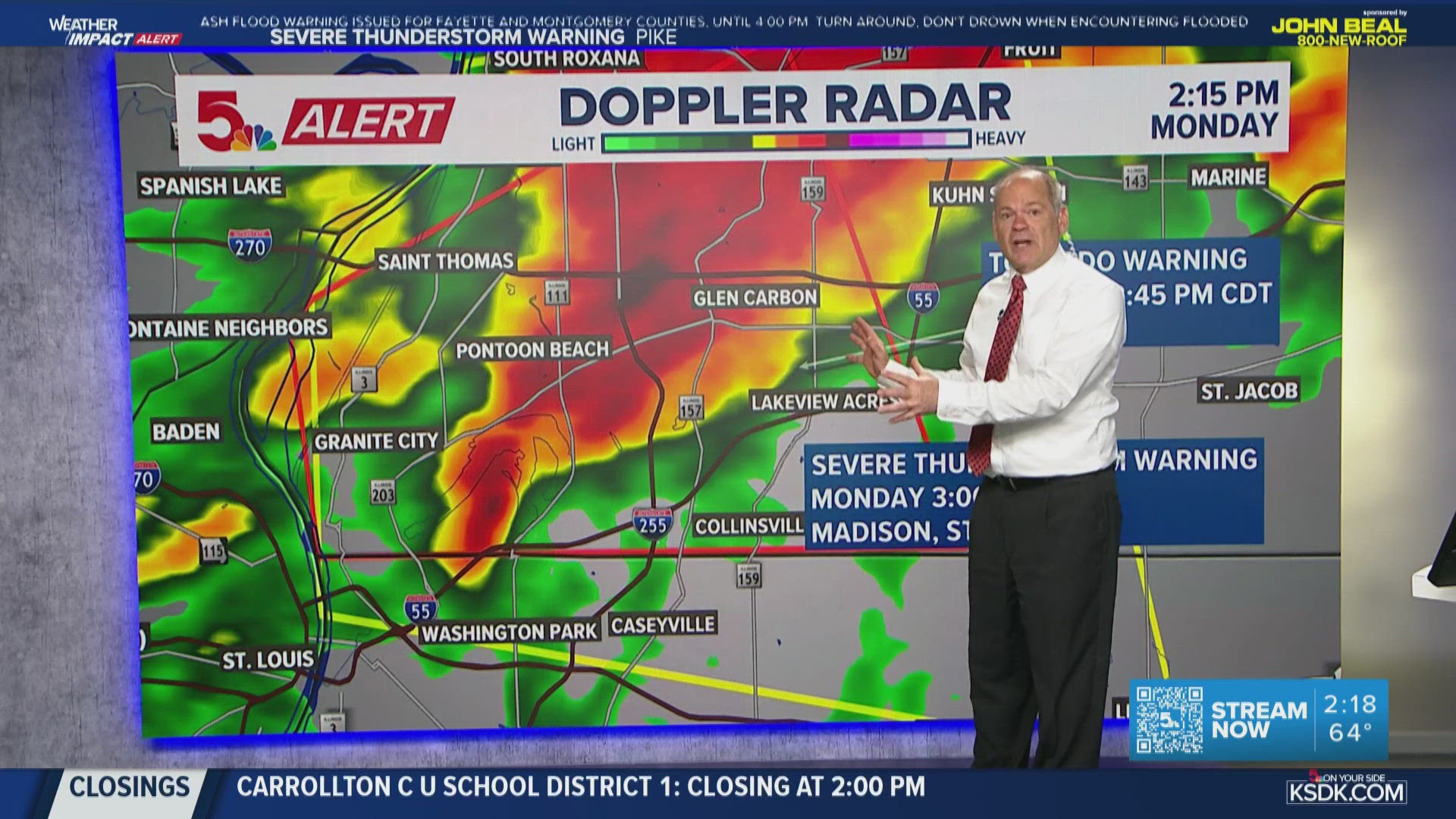Latest updates on tornado warning, hail and severe weather in St. Louis ...