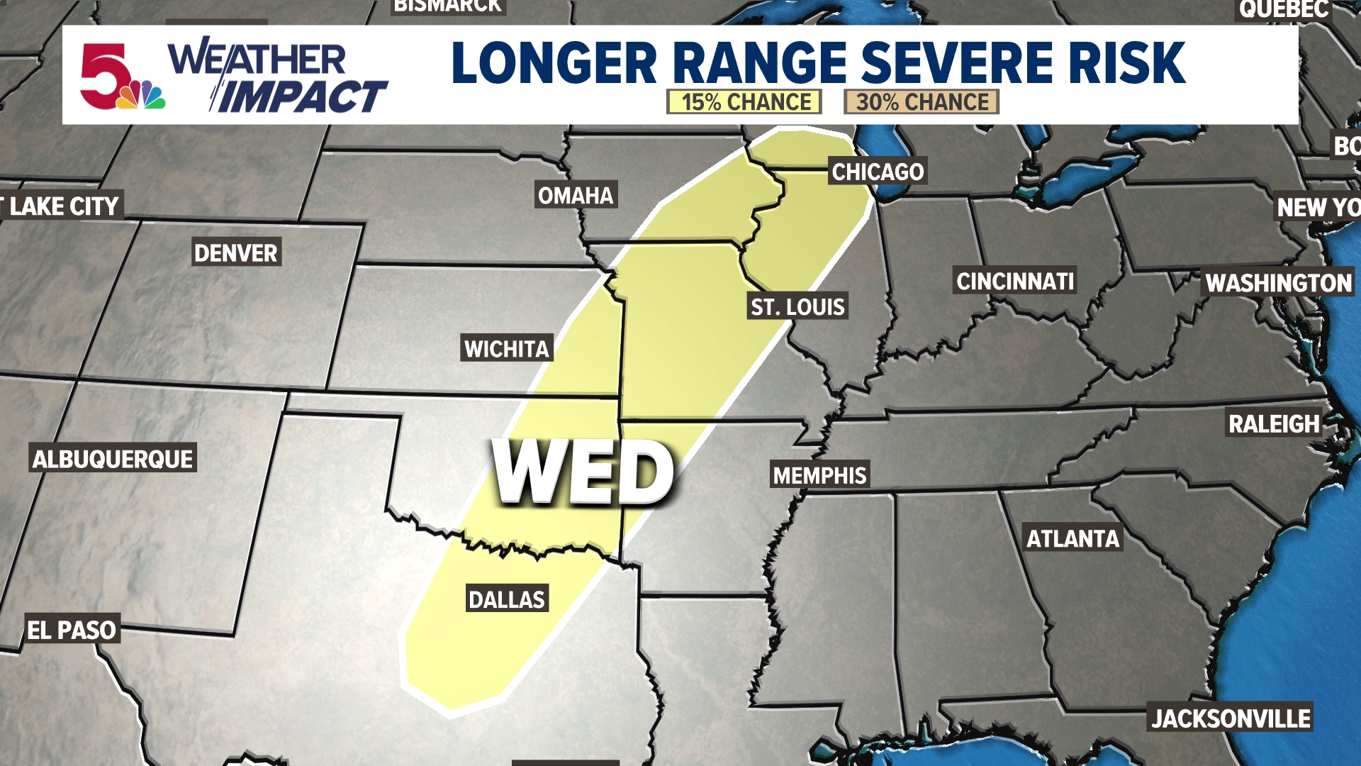 Weather Impact Alert: Severe storms and heavy rain possible Wednesday ...