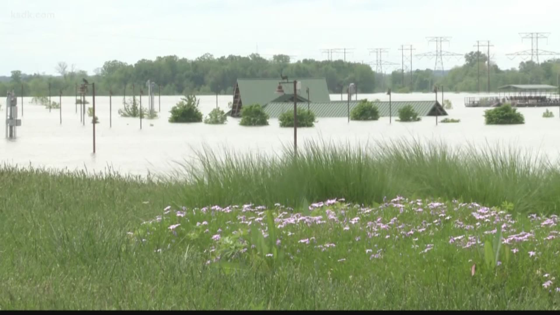 The facility is almost completely under water just a month before the wedding date.