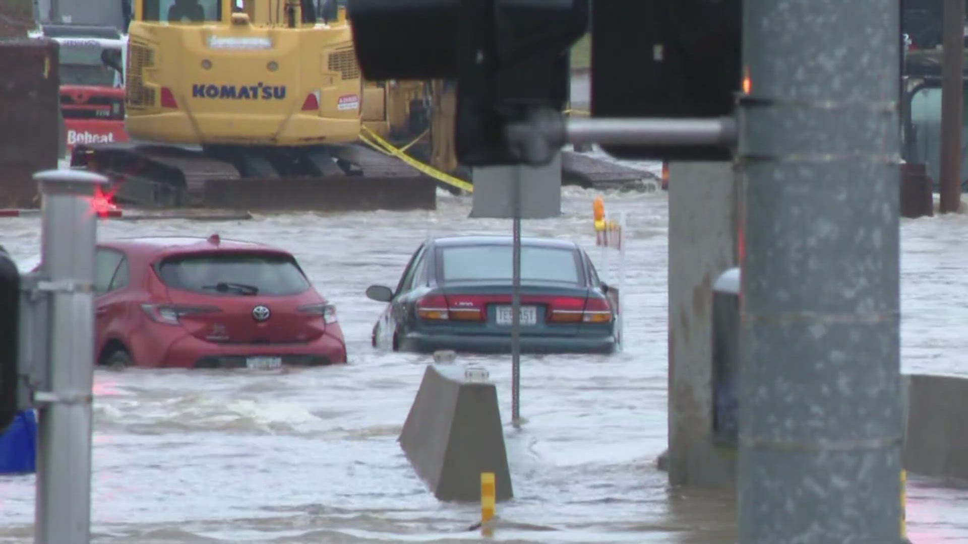 Very serious situation in St. Louis County after a series of water rescues on flooded streets Tuesday morning. Diamond Palmer reports. 